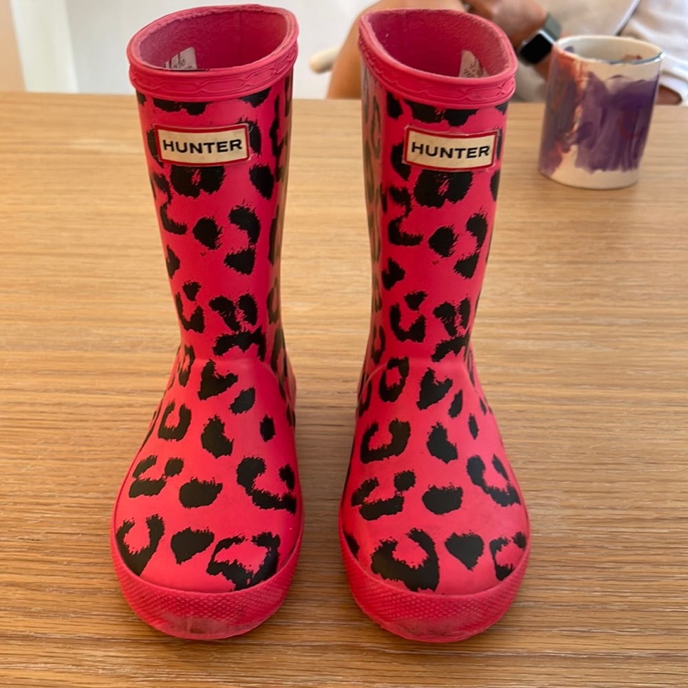 Hunter cheetah rain boots
